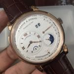 A.Lange & Sohne Glashutte Doppelfederhaus Moon phase Copy Watch Rose Gold